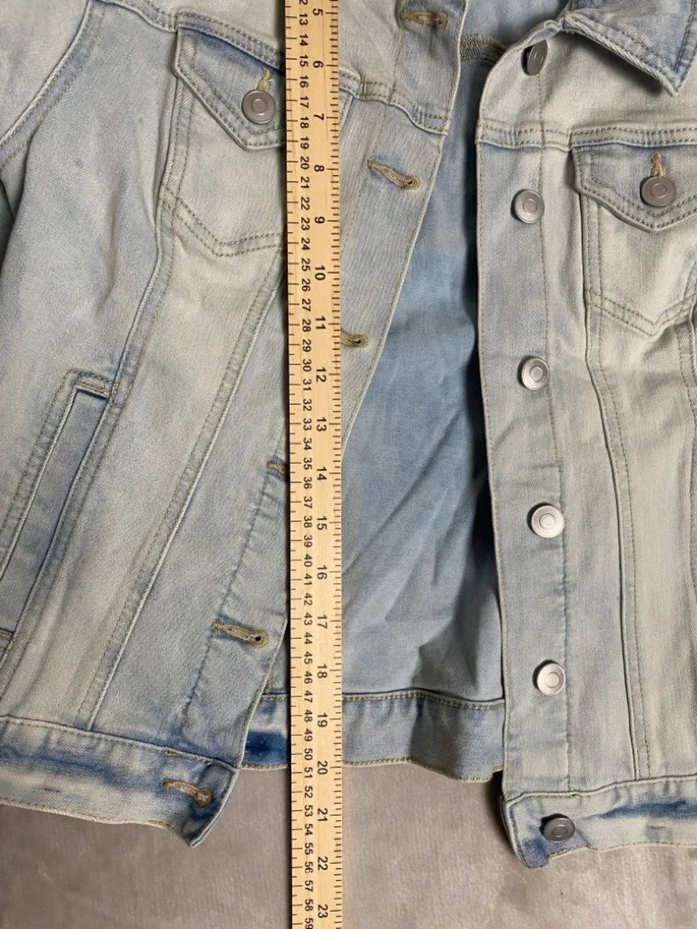 Time and Tru Light Blue Denim Jacket - Picture 4 of 6